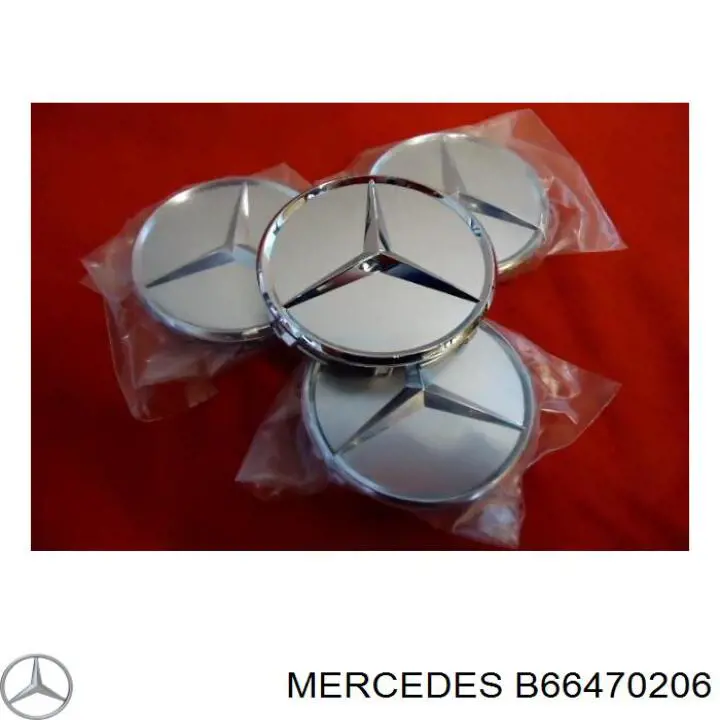 B66470206 Mercedes tapacubos de ruedas