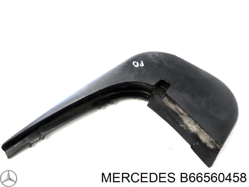 B66560458 Mercedes juego de faldillas guardabarro delanteros