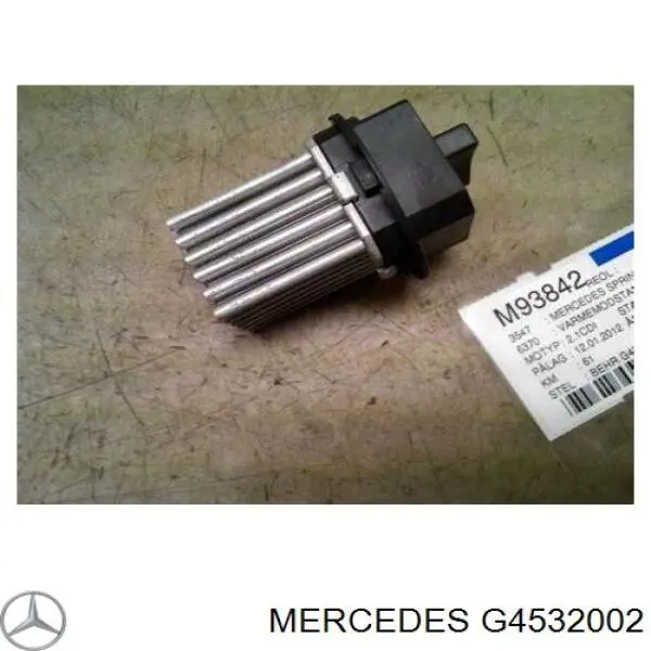 Resistencia de Ventilador Mercedes G4532002 precio, desde 48,70 EUR