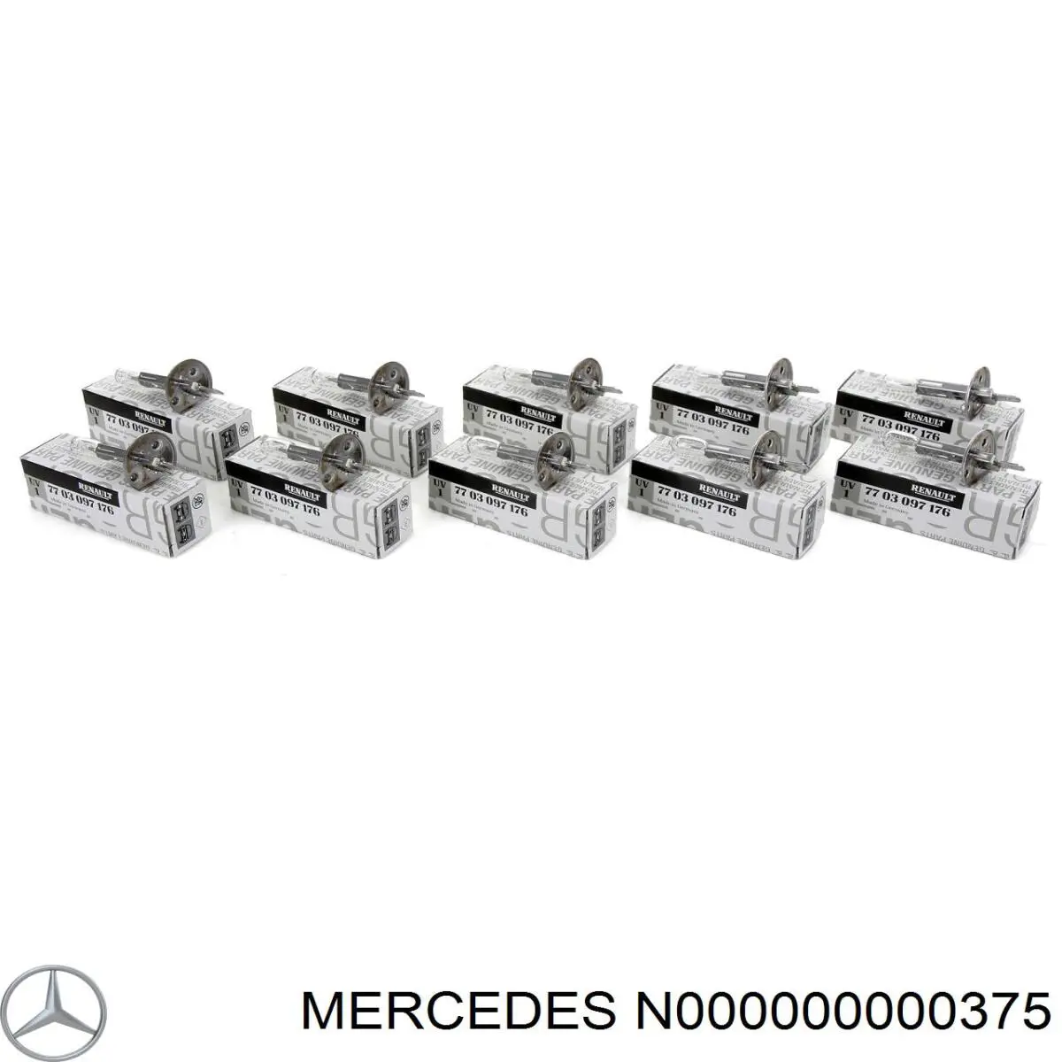 N000000000375 Mercedes bombilla halógena