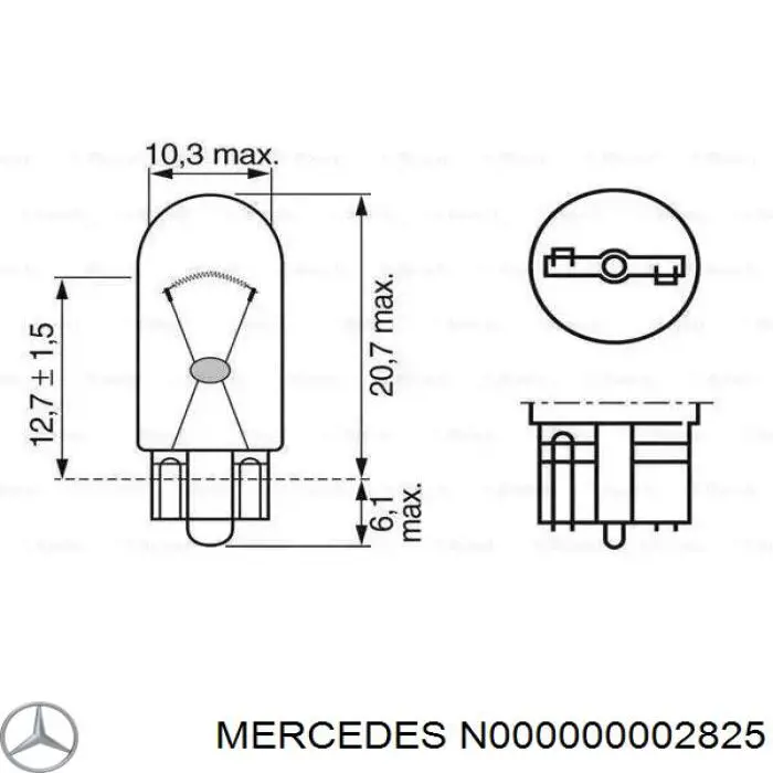  Mercedes N000000002825 precio, desde 13,13 EUR