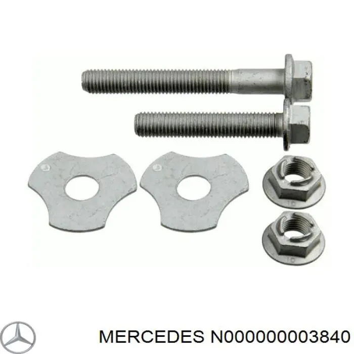 N000000003840 Mercedes juego de pernos de fijación, brazo oscilante trasero superior