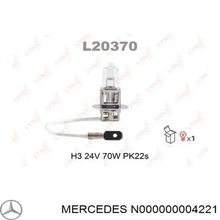 N000000004221 Mercedes bombilla halógena