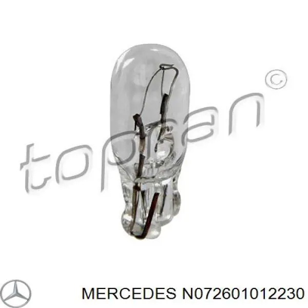 N072601012230 Mercedes luz del tablero (panel principal)