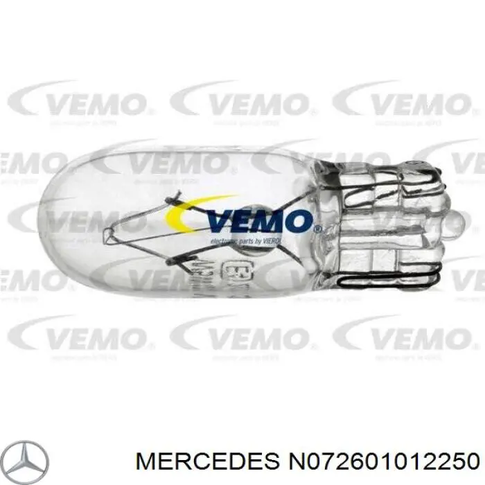 Bombilla de faro Mercedes N072601012250 precio, desde 1,70 EUR