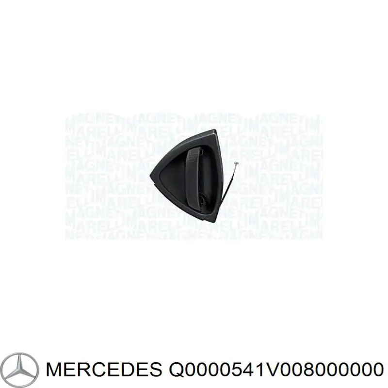 Q0000541V008000000 Mercedes tirador de puerta exterior delantero derecha
