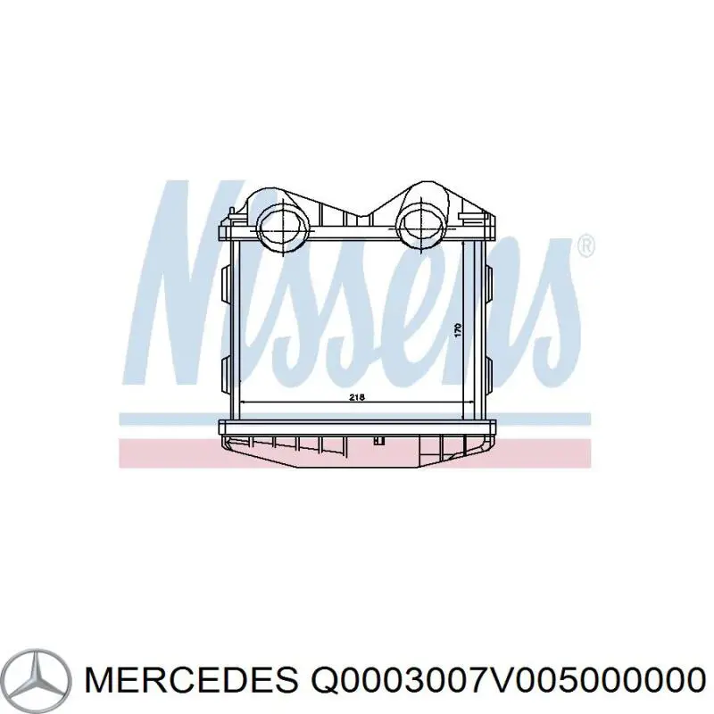 Q0003007V005000000 Mercedes intercooler