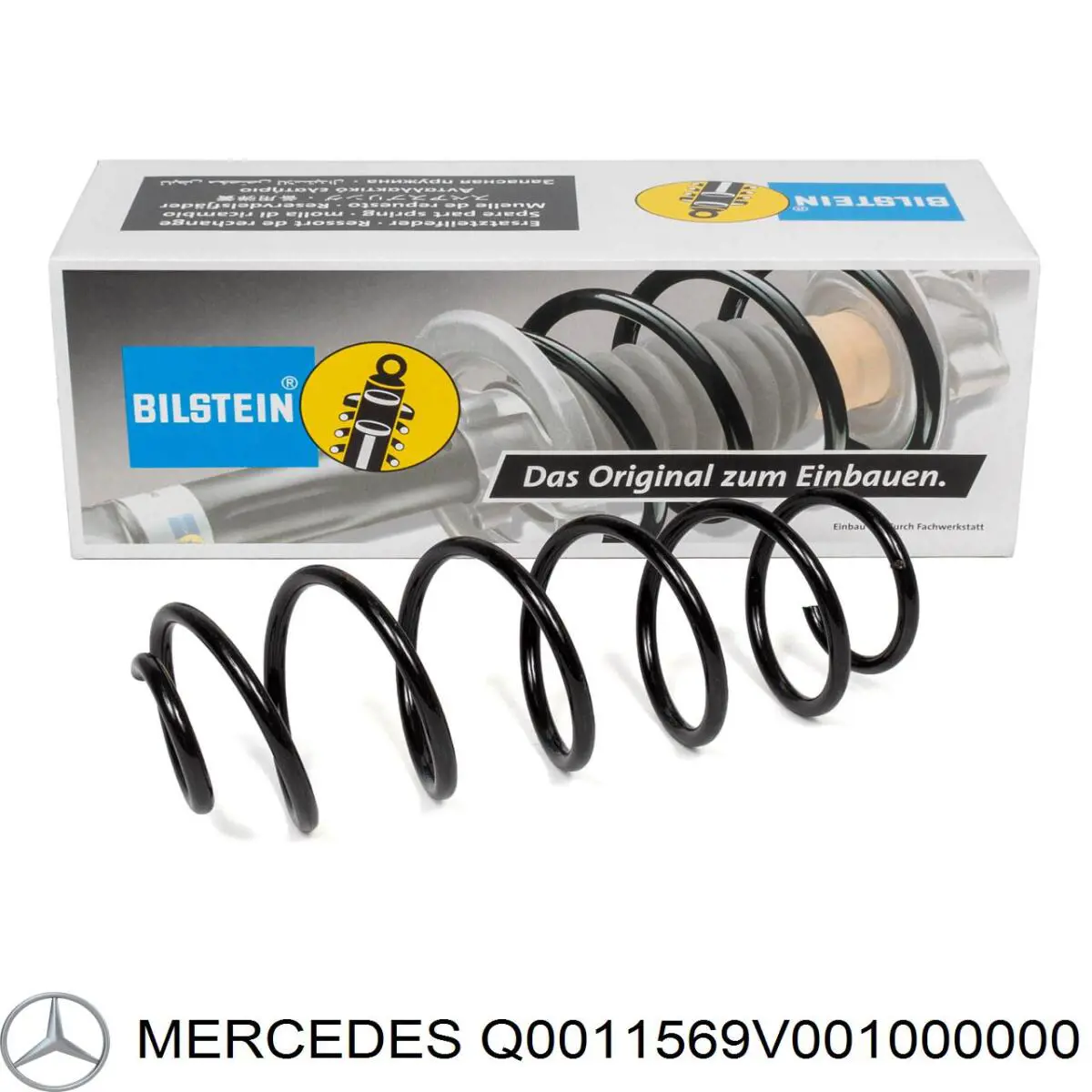 Q0011569V001000000 Mercedes muelle de suspensión eje delantero