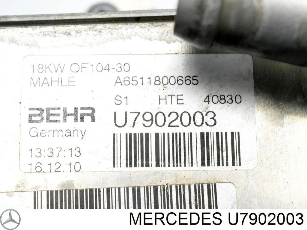 Radiador de aceite Mercedes U7902003 precio, desde 62,92 EUR