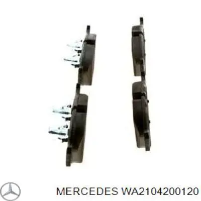 WA2104200120 Mercedes pastillas de freno delanteras