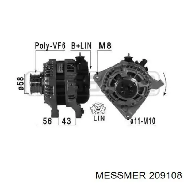 209108 Messmer alternador