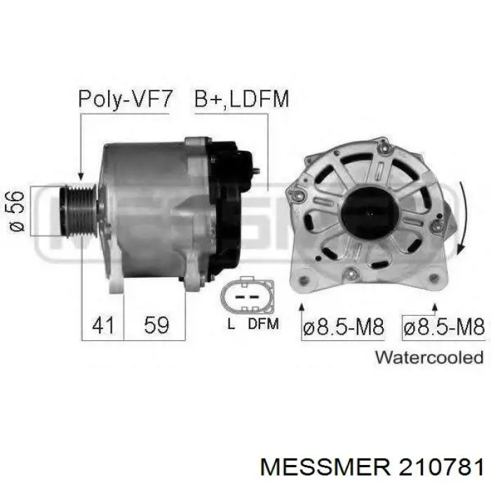 LR1190-912 Hitachi alternador