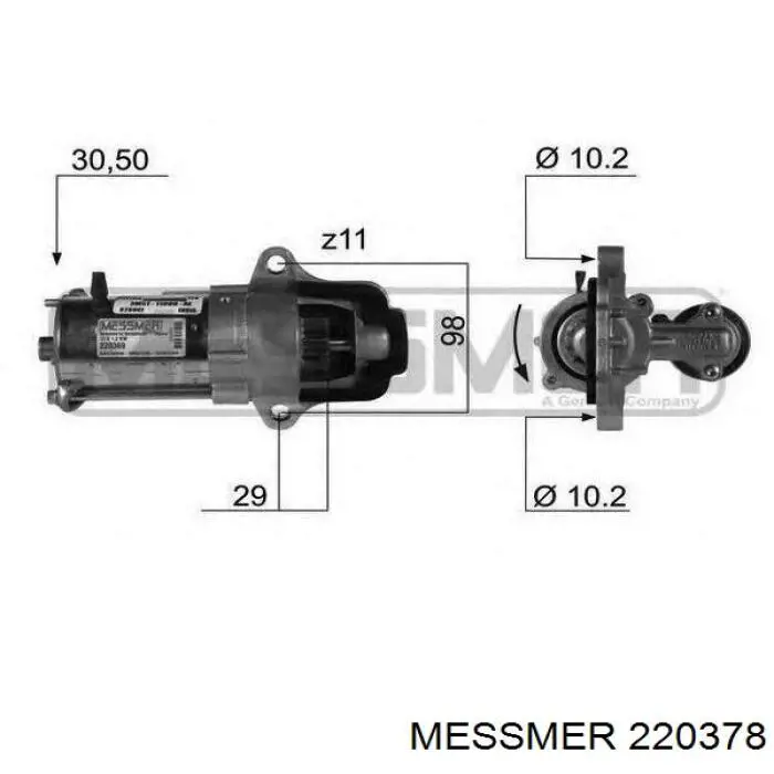 220378 Messmer motor de arranque