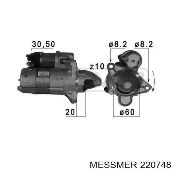 220748 Messmer motor de arranque