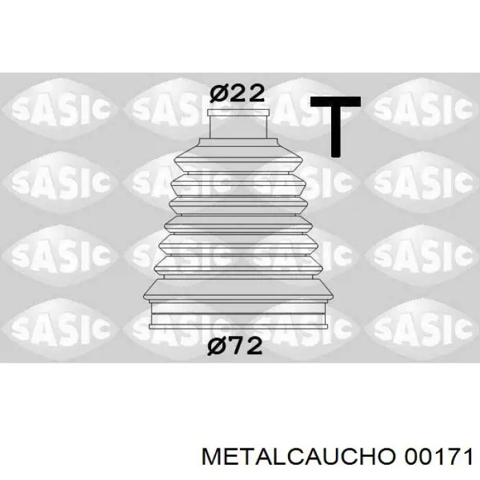 18311 Mapco fuelle, árbol de transmisión delantero exterior