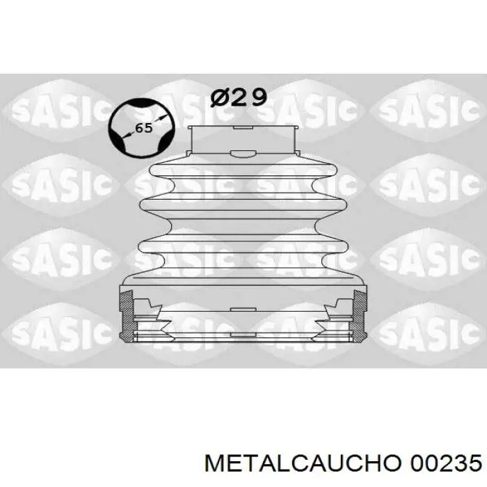 Comprar 00235 Metalcaucho Fuelle de semieje delantero interior