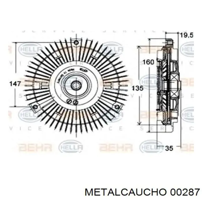 Comprar 00287 Metalcaucho Casquillo del eje de la cremallera de dirección