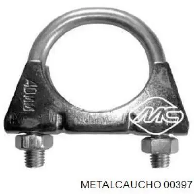 954161 Cautex Abrazadera delantera del silenciador