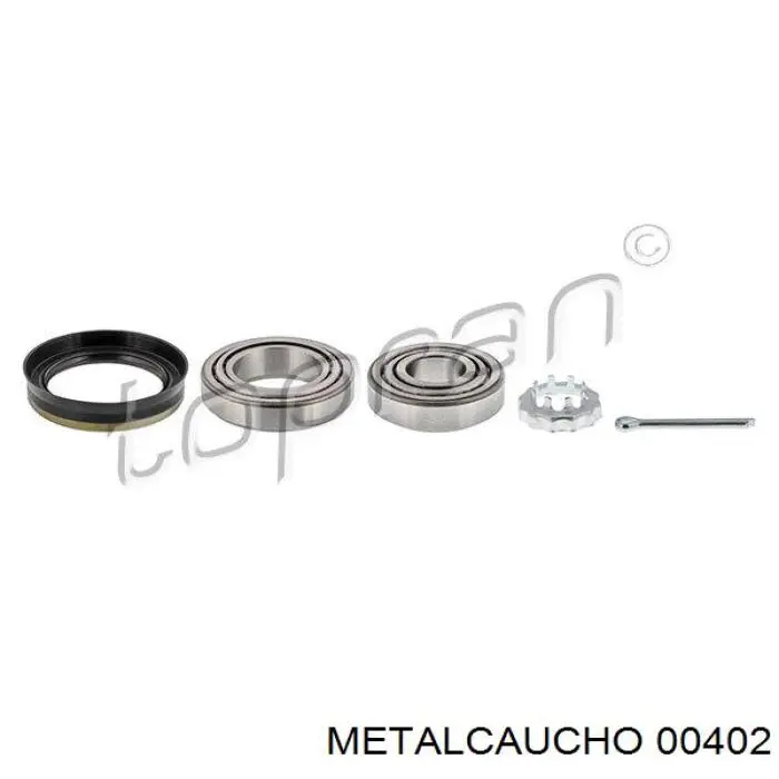 Soporte elástico, suspensión del motor, Izquierda / Derecha Metalcaucho 00402