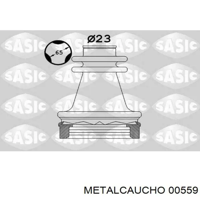 00559 Metalcaucho fuelle, árbol de transmisión delantero interior