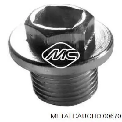 Tapón del cárter de aceite Metalcaucho 00670 precio, desde 0,80 EUR