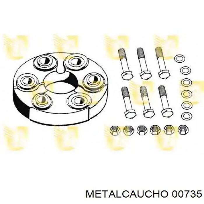 Acoplamiento elástico trasero del cardán Cautex 180096 precio, desde 42,35 EUR