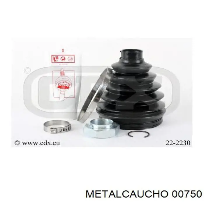 Comprar 00750 Metalcaucho Fuelle de palier delantero exterior
