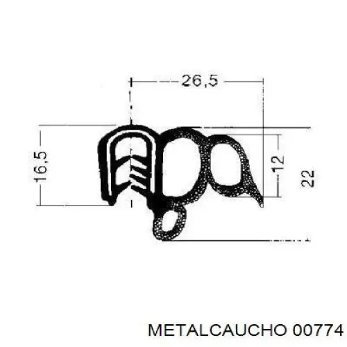 Junta de puerta delantera izquierda Cautex 011018 precio, desde 7,09 EUR