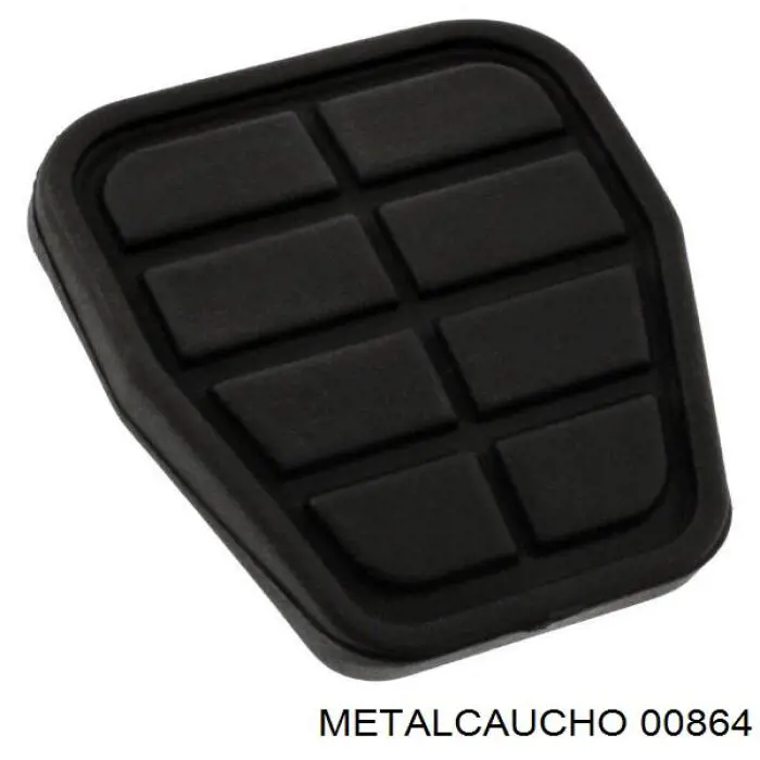00864 Metalcaucho revestimiento del pedal, pedal de embrague