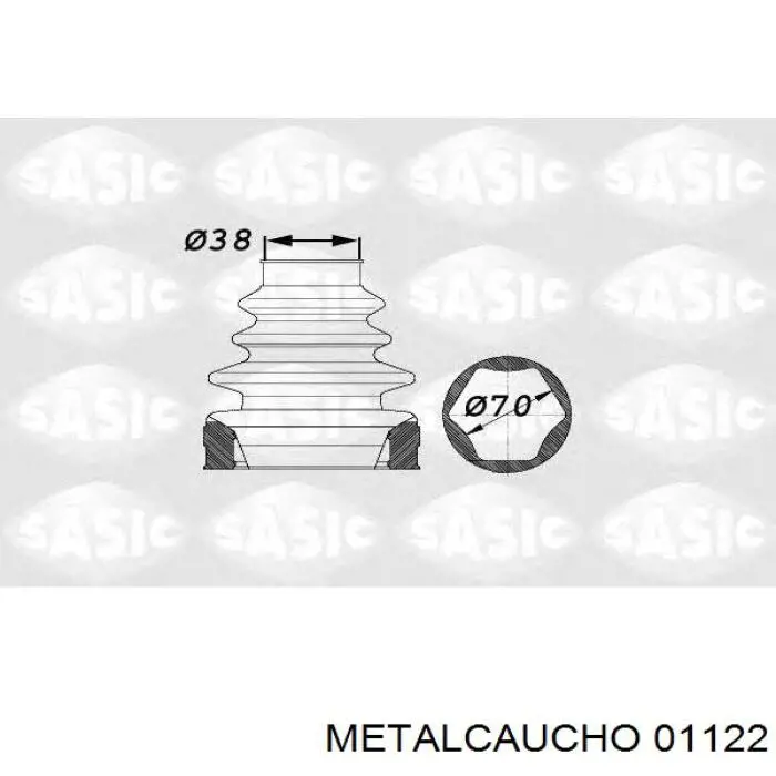 Comprar 01122 Metalcaucho Fuelle de semieje delantero interior