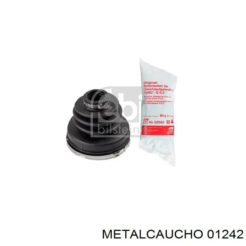 01242 Metalcaucho Fuelle, junta homocinética interna izquierda del semieje delantero