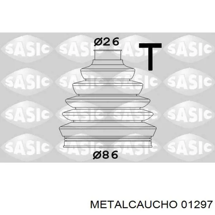 Fuelle, palier delantero exterior Metalcaucho 01297 precio, desde 7,52 EUR