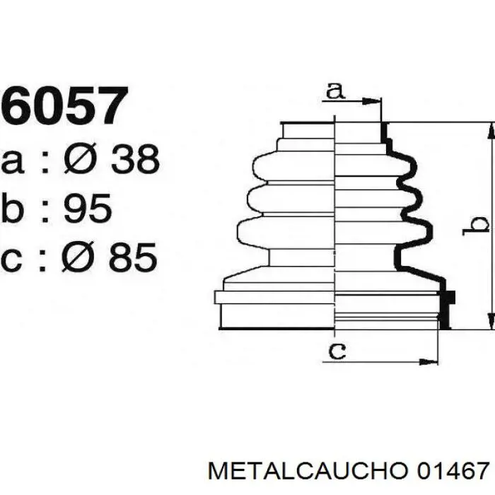 Fuelle transmisión delantero exterior Cautex 030116 precio, desde 6,18 EUR