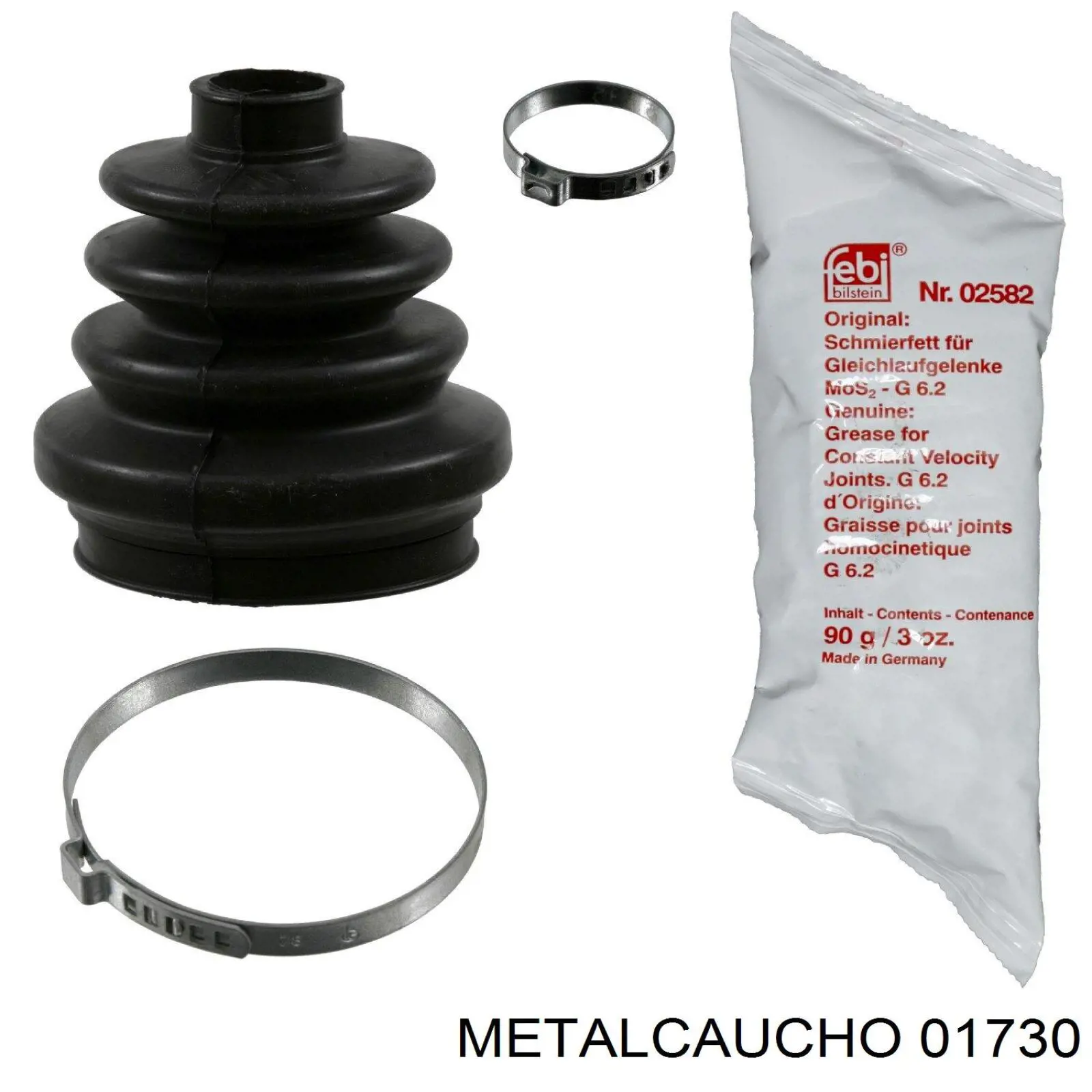 01730 Metalcaucho fuelle, árbol de transmisión delantero interior