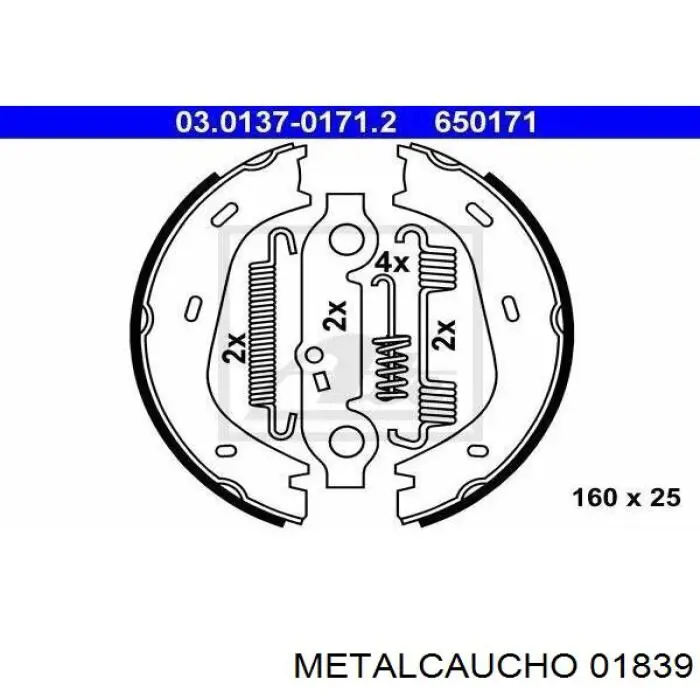 01839 Metalcaucho fuelle, árbol de transmisión delantero interior