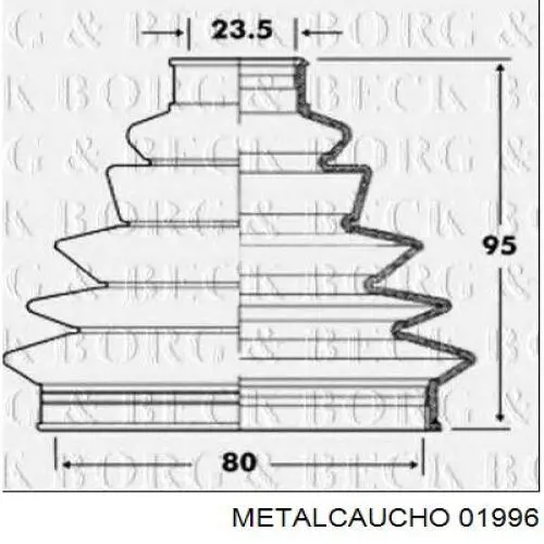 Fuelle, árbol de transmisión delantero exterior Fiat Fiorino 146 Uno