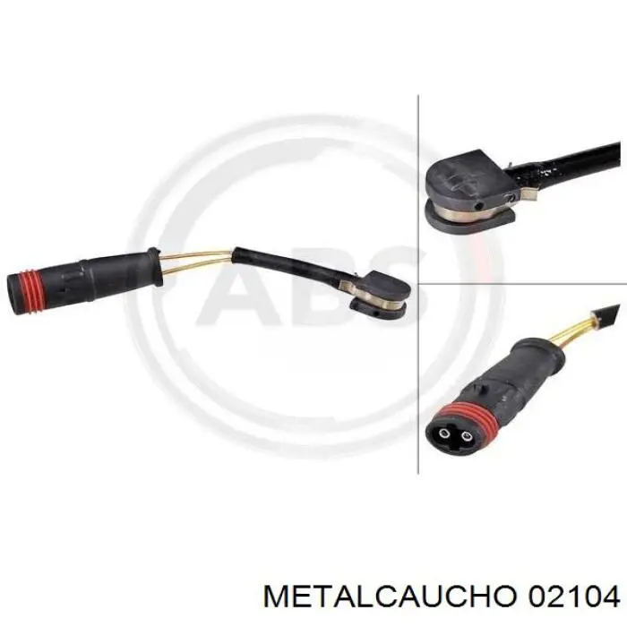 Comprar 02104 Metalcaucho Sensor de desgaste de pastillas de freno trasero