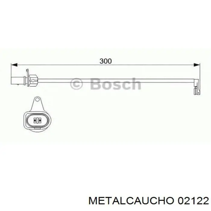 Sensor de desgaste de las pastillas de freno delanteras Metalcaucho 02122 precio, desde 5,03 EUR