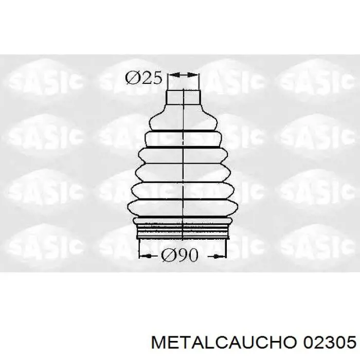Comprar 00080 Metalcaucho Fuelle de palier delantero exterior