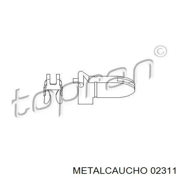 Cable de embrague METALCAUCHO 02311