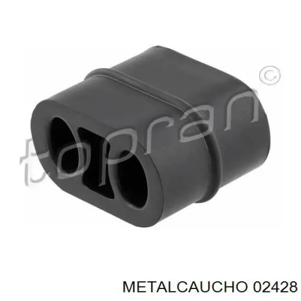 02428 Metalcaucho soporte, silenciador