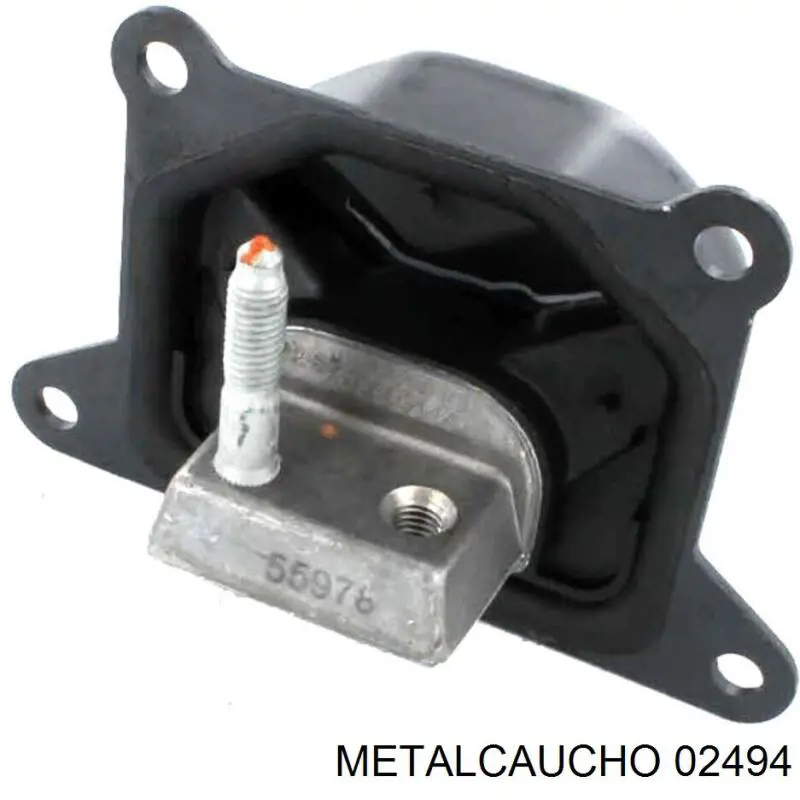 02494 Metalcaucho soporte, motor, derecho, delantero