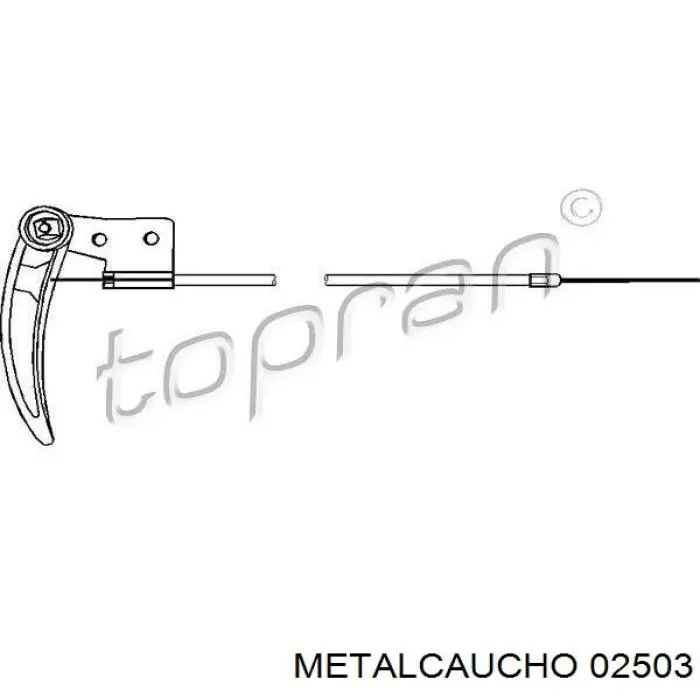 02503 Metalcaucho Tapa de bloque motor