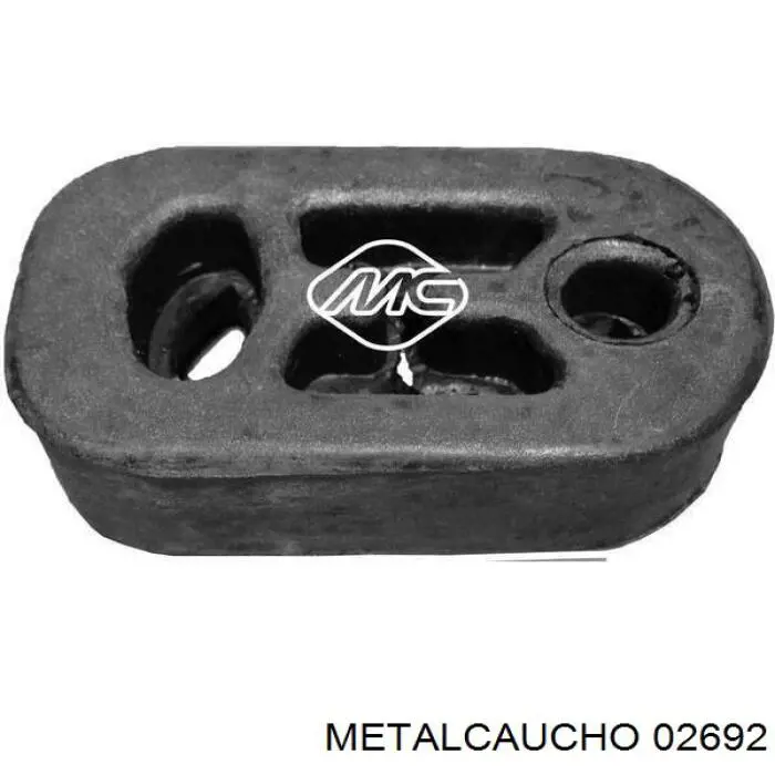 02692 Metalcaucho soporte escape