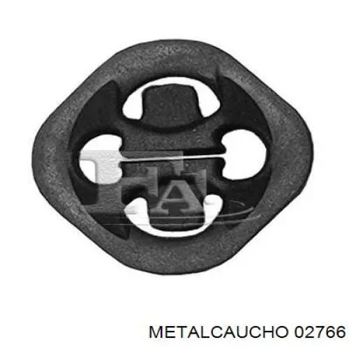 02766 Metalcaucho Soporte de escape