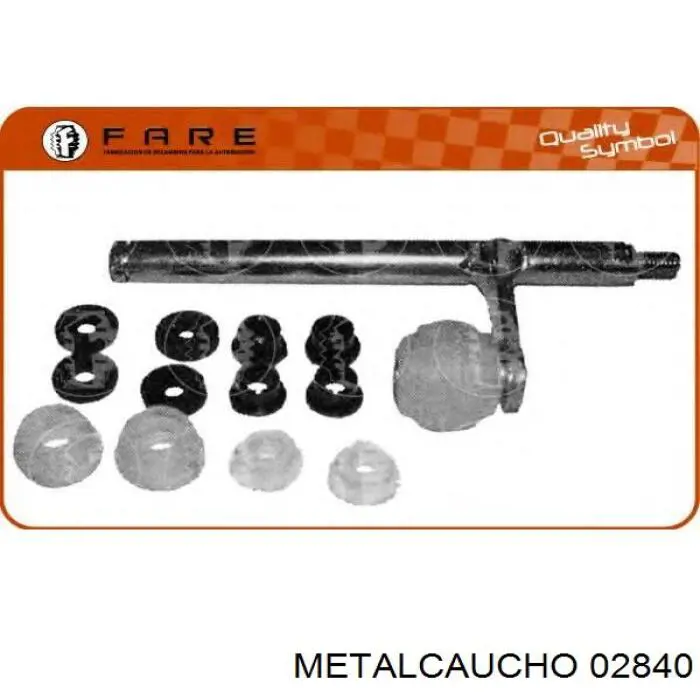 02840 Metalcaucho soporte caja de cambios palanca selectora