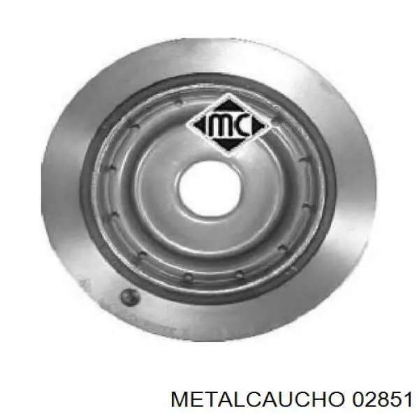 02851 Metalcaucho polea de cigüeñal