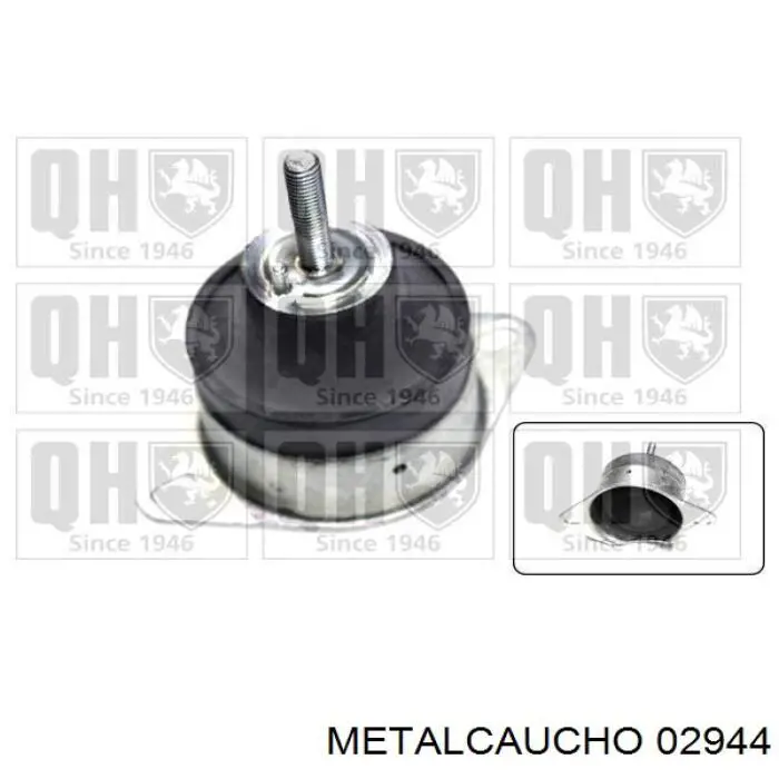 Soporte inferior derecho del motor Metalcaucho 02944