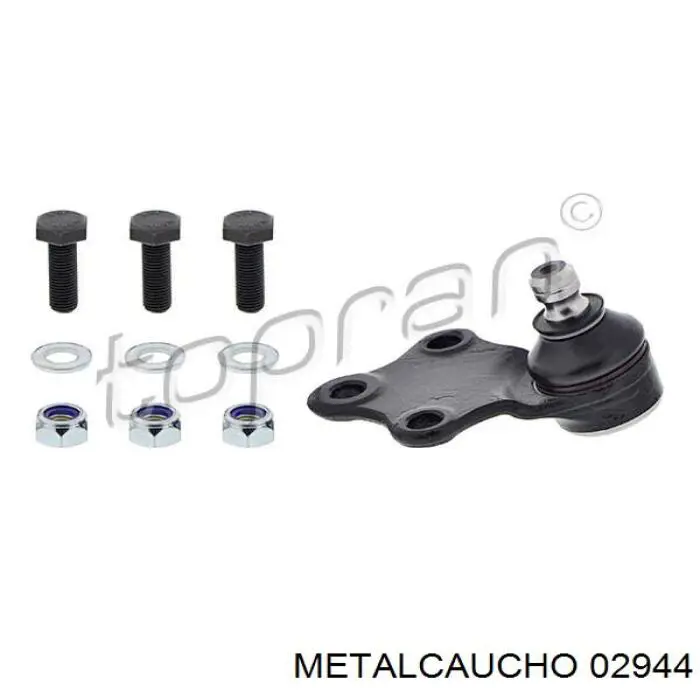 Soporte inferior derecho del motor 02944 Metalcaucho