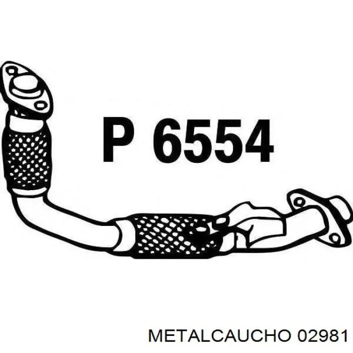 02981 Metalcaucho silentblock de suspensión delantero inferior